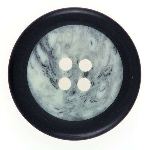 4-Loch Knopf grau schwarz KG-78