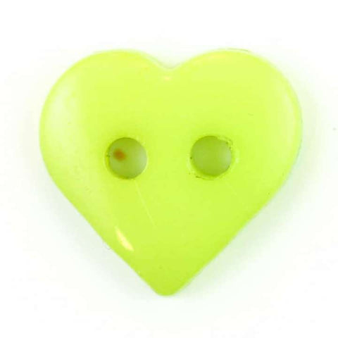 Kinder Knopf mini Herzen grün