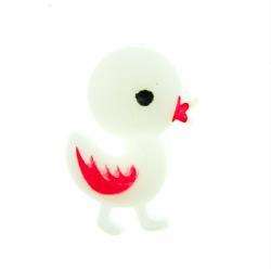 Kinder Knopf Ente KK-3 weiß
