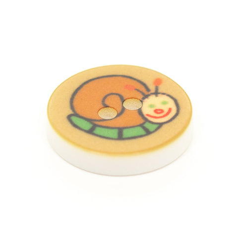 Kinder Knopf Süße Schnecke kk-13-braun