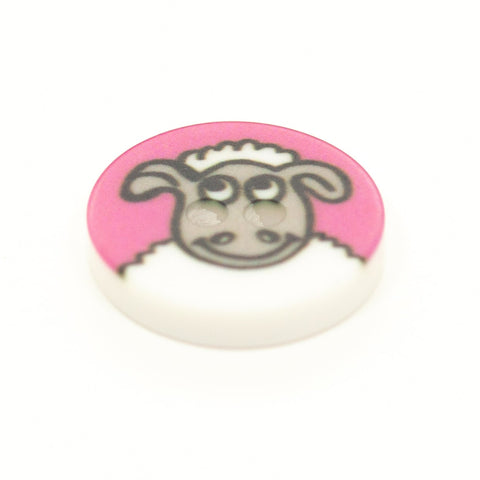 Kinder Knopf Shaun das Schaf kk-10-rosa
