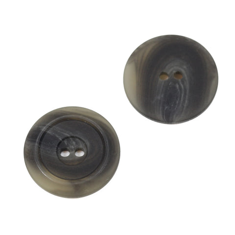 Knopf Hornimitat grau meliert hi-80