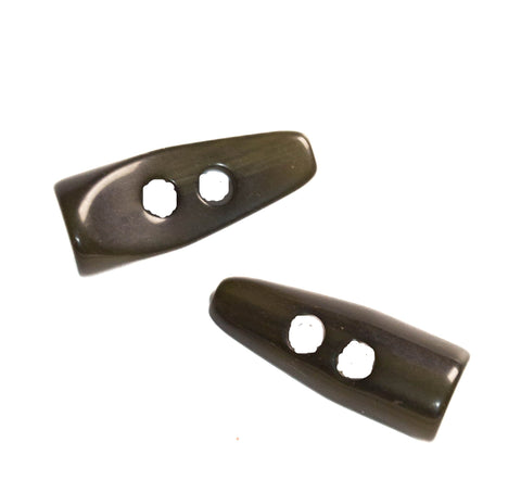 Schicker abgeflachter Knebelknopf K-8 braun