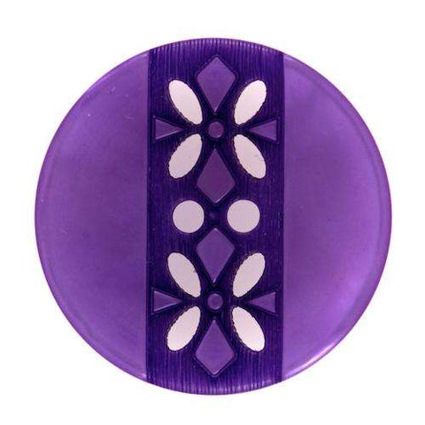 Knopf mit Blumenmusterung KLI-156