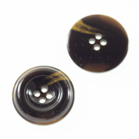 Hornimitat Knopf hi-43-schwarz-topaz