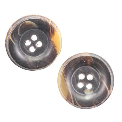 Hornimitat Knopf HI-10-d-braun