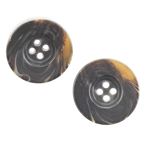 Hornimitat Knopf HI-11-d-braun