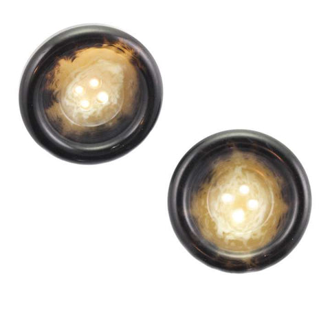 Hornimitat Knopf HI-13-beige-braun