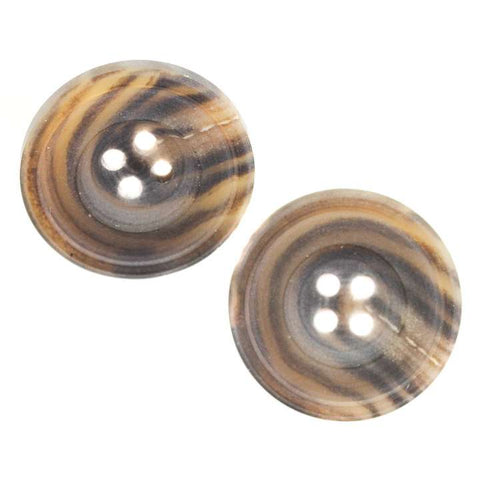 Hornimitat Knopf HI-19-grau-braun