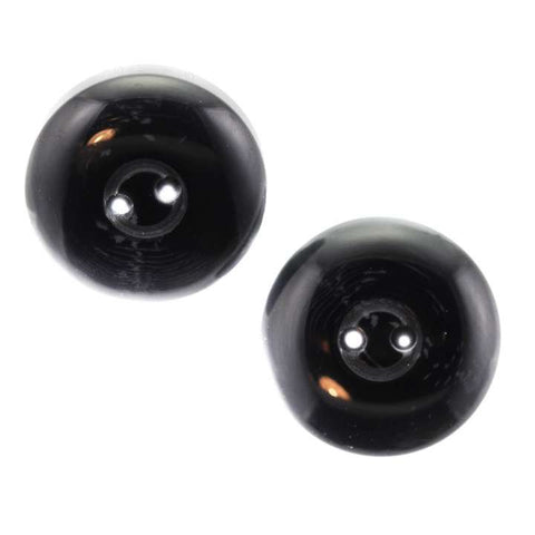 Hornimitat Knopf HI-21-grau schwarz