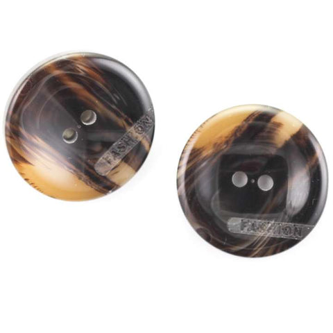 Hornimitat Knopf HI-22-braun