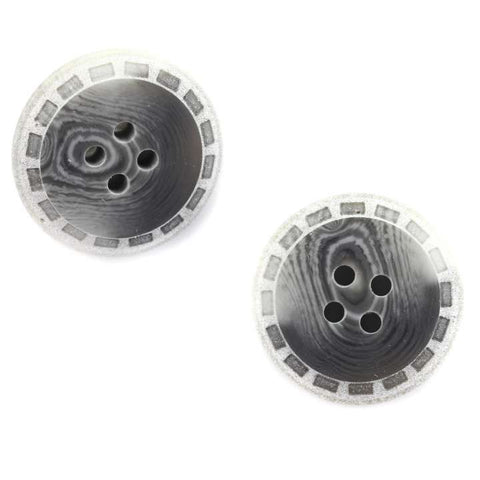 Hornimitat Knopf HI-26-grau