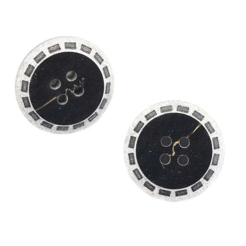 Hornimitat Knopf HI-26-schwarz