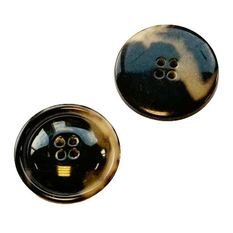 Hornimitat Knopf HI-2 Dunkelbraun