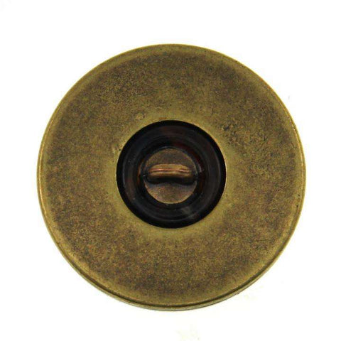 Hornimitat Knopf HI-8 dunkel-braun