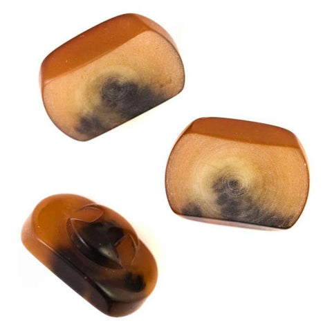 Hornimitat Knopf KM-27-braun