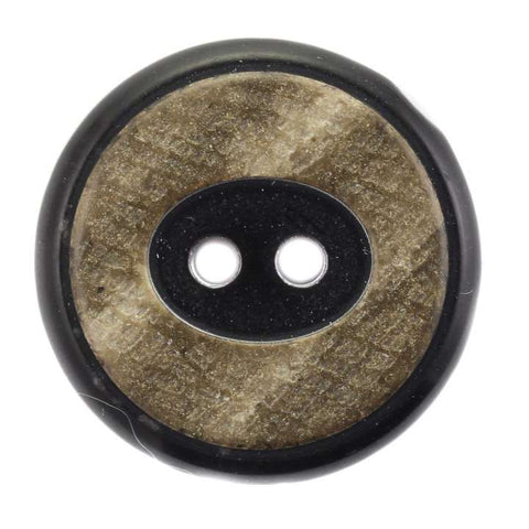 Knopf Hornimitat KM-61-schwarz