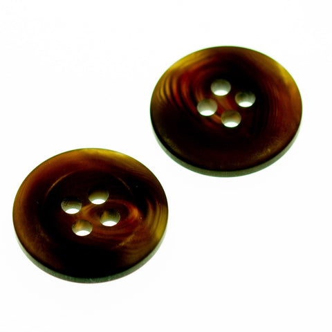 Knopf Hornimitat hi-74-schwarz-braun