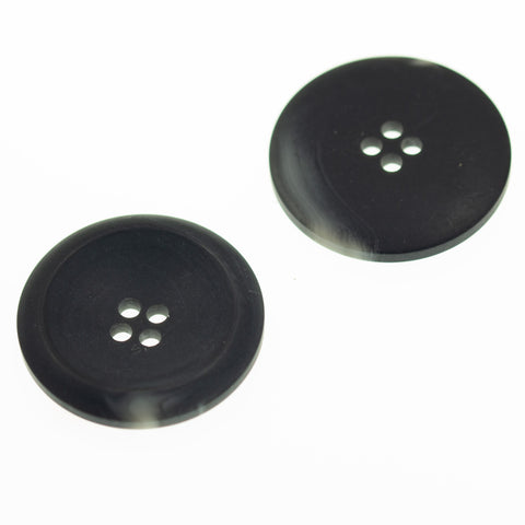 Hornimitat Knopf hi-75-schwarz-grau