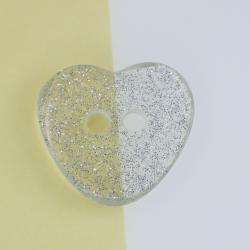 Herz Knopf KD 1 Transparent.