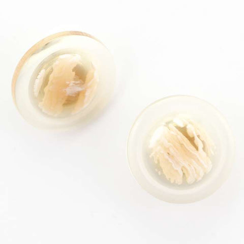 Knopf durchsichtig beige KD-10