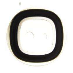 Transparenter Knopf mit schwarzem Rand KD 5