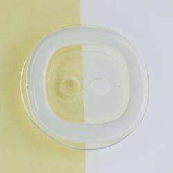 Transparenter Knopf mit weißem Rand KD 5