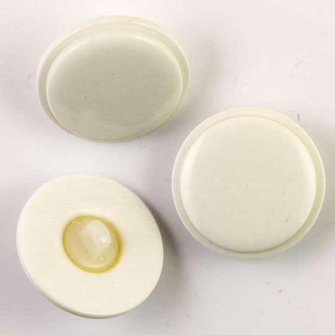 Mantelknopf flach mit Öse KM-70-weiß