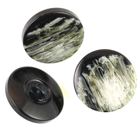 Knopf schwarz beige KM-81