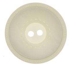 Knopf 2-Loch Creme KN-13-B