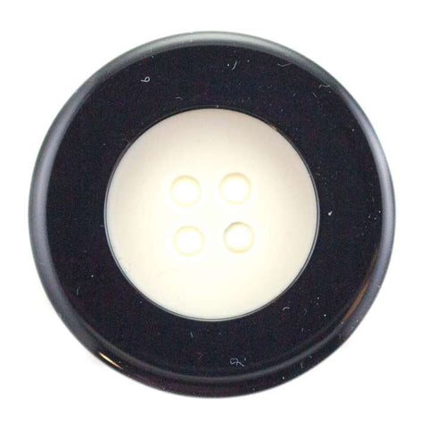 Knopf weiß schwarz KS-22