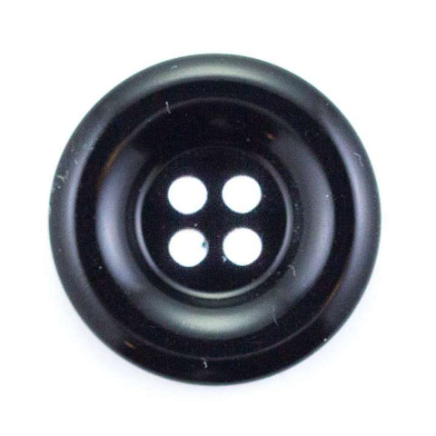 Knopf schwarz mit Rand KS-28
