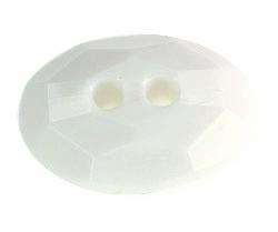 weiße Knopf mit Facetten Schliff KW-16