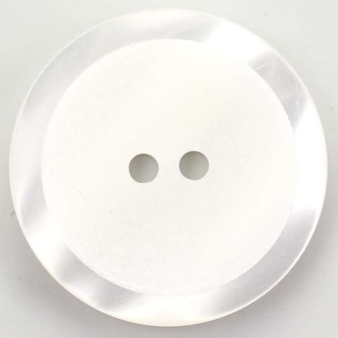 Knopf mit Rand weiß KW-424