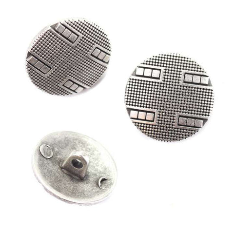 Metall Knopf Altsilber MK-252as