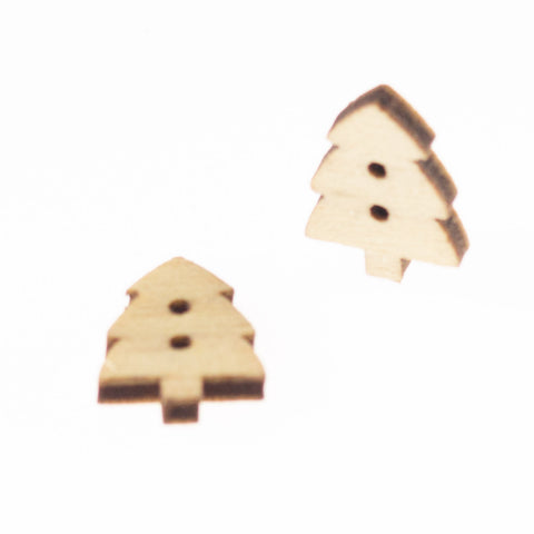 Holz Knopf Mini Tannenbaum HK-304