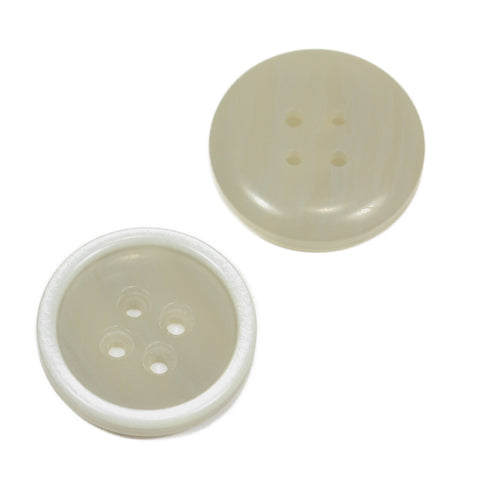 Leichte Hornimitat Knopf hi-85-grau-creme