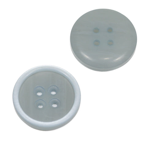 Leichter Hornimitat Knopf hi-85-hell-blau