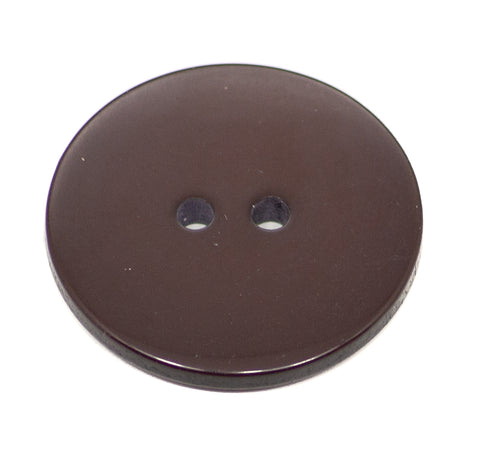 2-Loch Knöpfe Serie - 150 Flacher Knopf Dunkel-Braun KBR-150