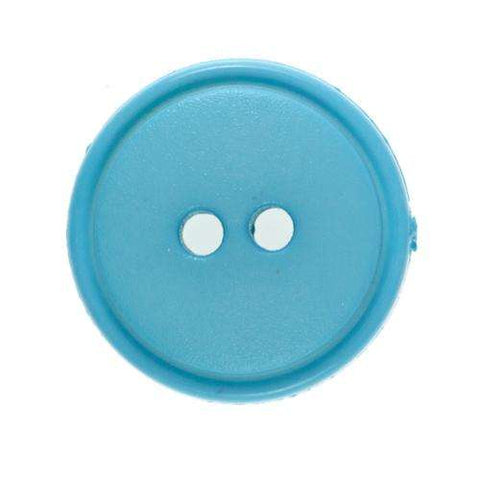 Knopf türkis 2-Loch KT-54