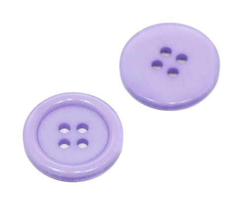 Knopf hell lila mit Rand Kli 180