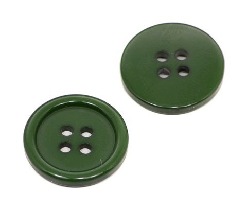 Knopf Khaki grün mit Rand KGR-180