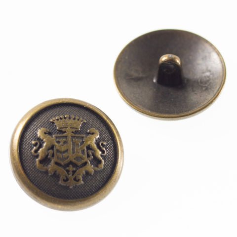 Wappen Knopf mit Öse Messing mk-130-am