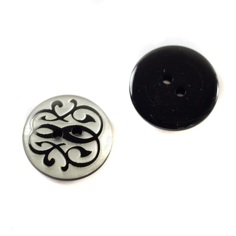 Knopf mit Ranken Muster KW-28