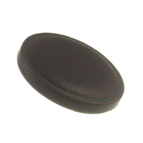 Knopf mit Öse Kunststoff Lederoptik KBR-24 braun