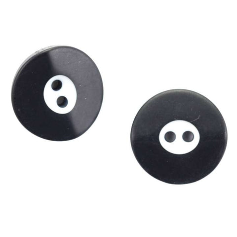 Knopf schwarz weiß KS-26