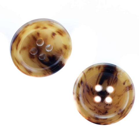 Knopf Hornimitat HI-15 braun