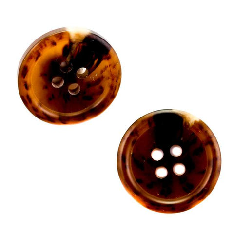 Knopf Hornimitat HI-15 d-braun