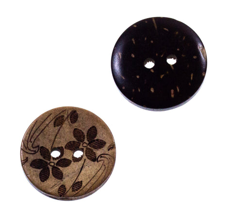 Holz Knopf aus Kokosholz hk-81