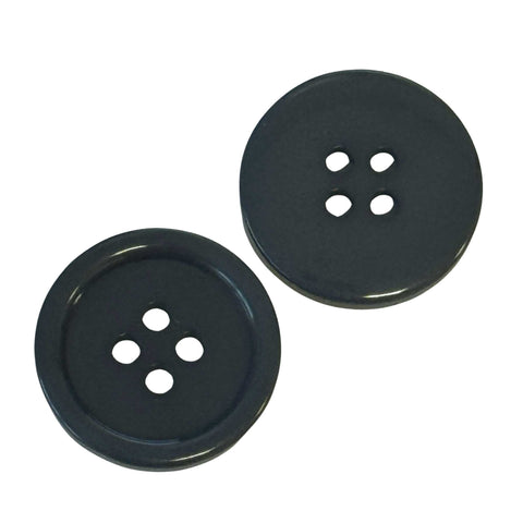 Knopf dunkel grau mit Rand KG-180